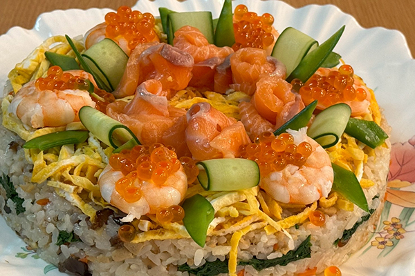 画像:誕生日チラシ寿司